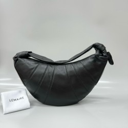 르메르 Lemaire Medium Fortune Croissant Bag Dark Chocolate