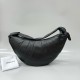르메르 Lemaire Medium Fortune Croissant Bag Dark Chocolate