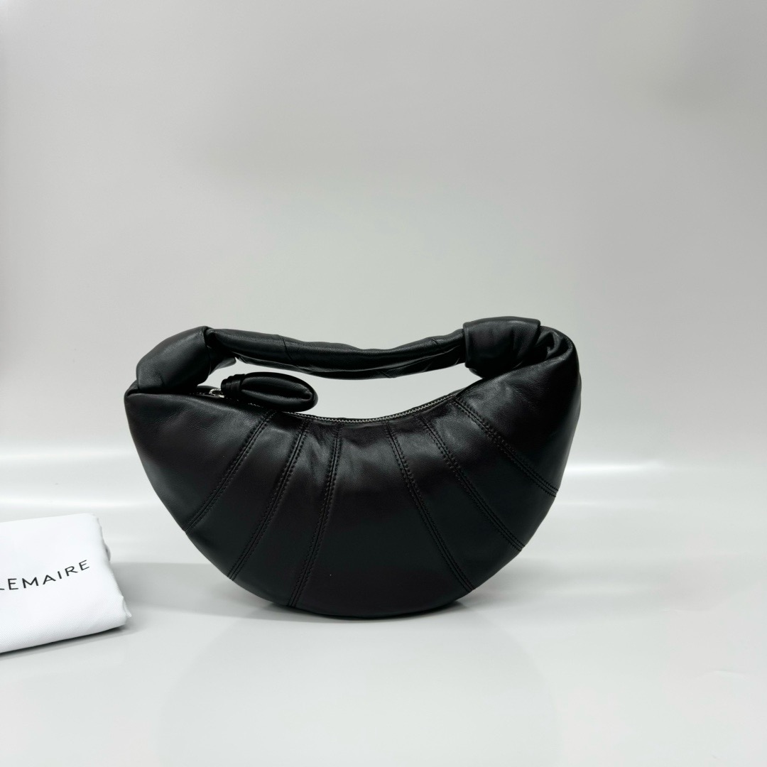 르메르 Lemaire Small Fortune Croissant Bag Dark Chocolate