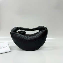 르메르 Lemaire Small Fortune Croissant Bag Dark Chocolate