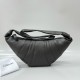 르메르 Lemaire Medium Croissant Bag Soft Grained Leather Dark Chocolate