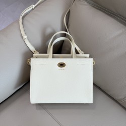 버버리 Burberry Mini Cotswolds Tote White 24.5cm