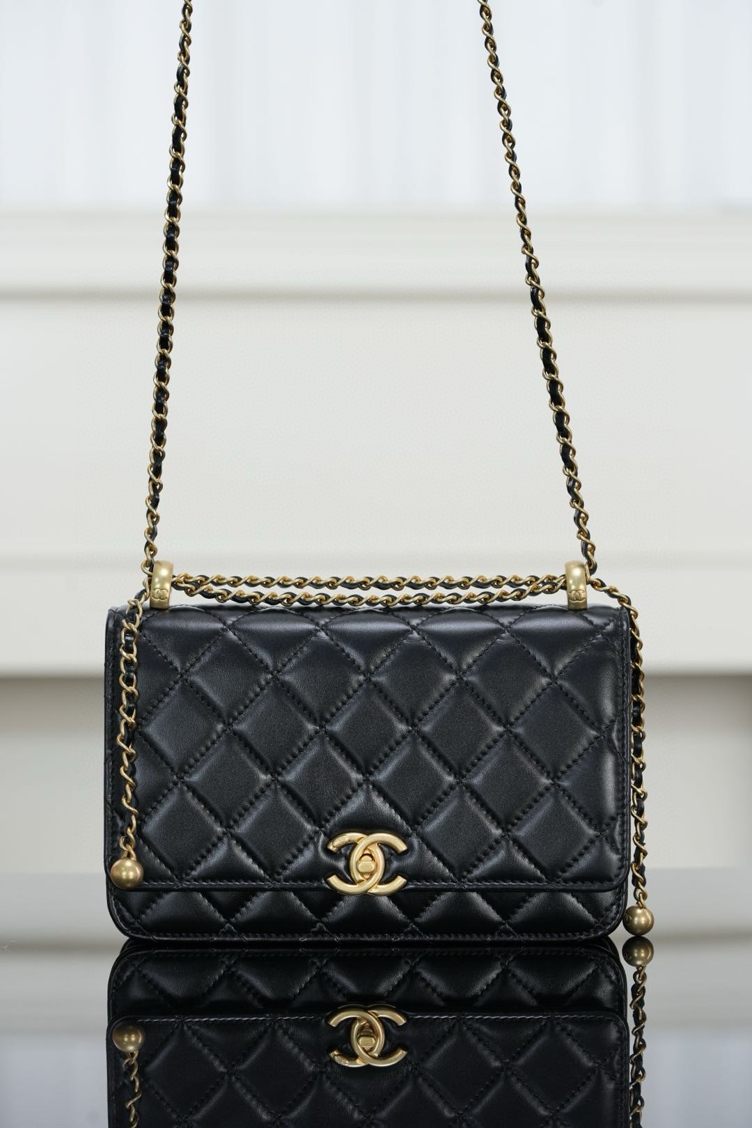 샤넬 Chanel 25s AP2289 Wallet on Chain Black 19cm