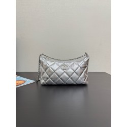 샤넬 Chanel 25S Small Hobo Bag silver 25cm