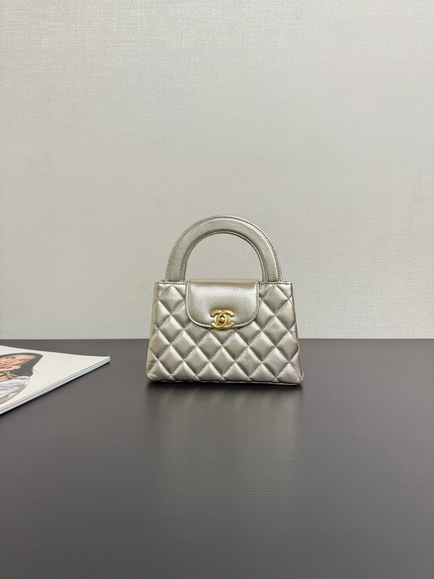 샤넬 Chanel AS4416 Kelly Nano gold 13cm