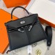 에르메스 Hermes Kelly Lakis 32cm Germany Leather 89 Noir/silver