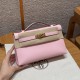 에르메스 Hermes Kelly Pochette 22cm Swift 3Q Rose Sakura/gold
