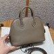 에르메스 Hermes Mini Bolide 18cm Evercolor 18 Etoupe/silver