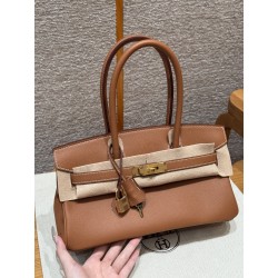 에르메스 Hermes Shoulder Birkin 29cm Evercolor 37 Gold/gold