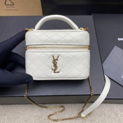 생로랑 Saint laurent/YSL 819285 Gaby Micro Vanity Bag in Lambskin Black 12cm