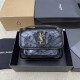 생로랑 Saint laurent/YSL 498892 Niki Small Chain Bag In Crinkled Vintage Leather Black 22CM