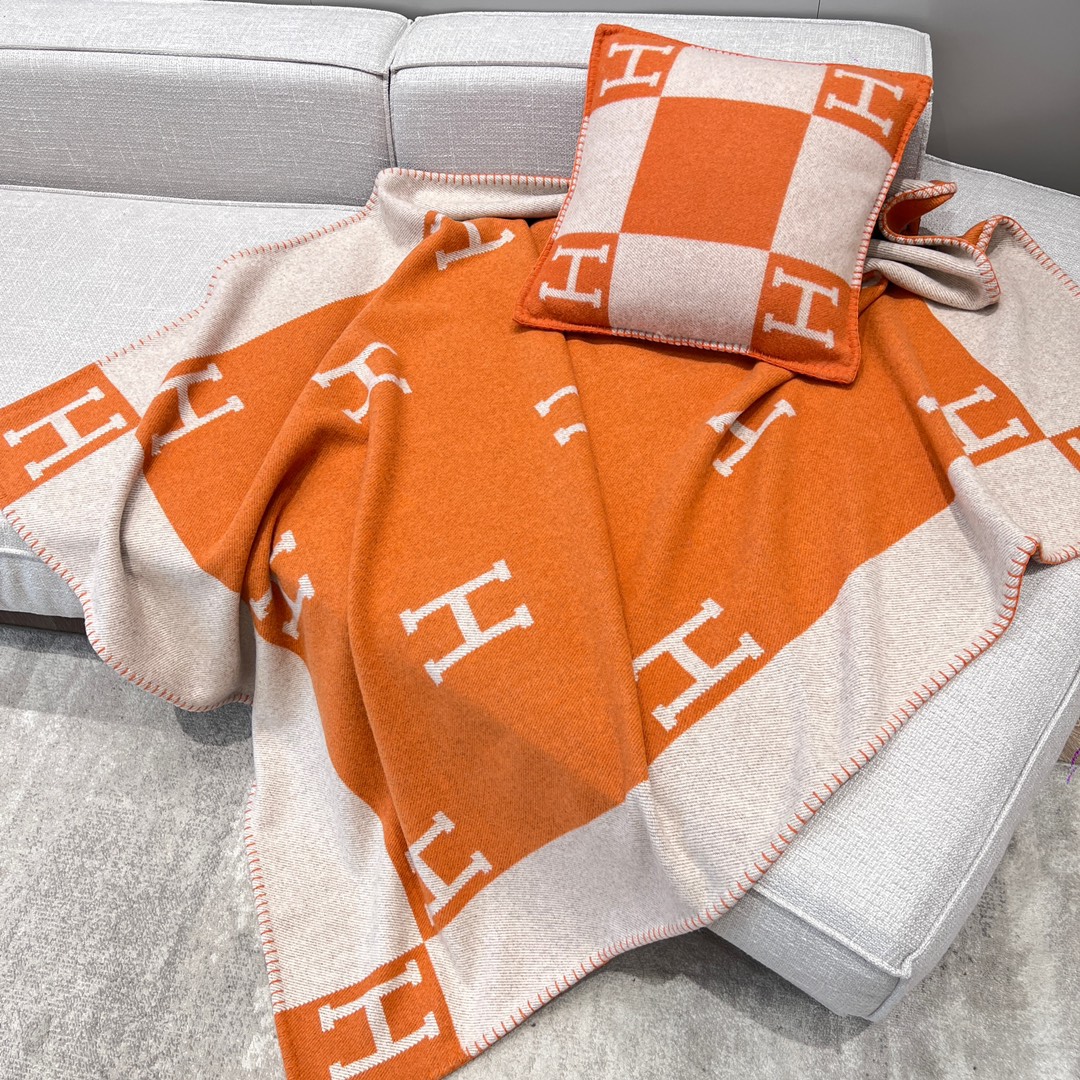 에르메스 Hermes Avalon 담요 140x160cm