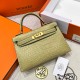 에르메스 Hermes Mini Kelly Hcp crocodile 2P Cumin/gold