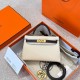 에르메스 Hermes Mini Kelly pochette So Epsom 10 Craie and 0G Rouge Selliere/gold