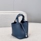 에르메스 Hermes Picotin lock 18cm TC 7P Blue de presse/silver
