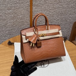 에르메스 Hermes Birkin 20cm Matte Alligator 37 Gold/gold