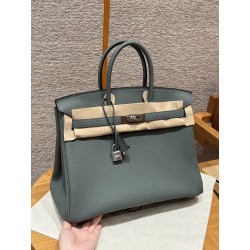 에르메스 Hermes Birkin 35cm Togo 63 Amande/silver
