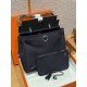 에르메스 Hermes Herbag 31cm canvas and cowhide Blue indigo and Noir/silver