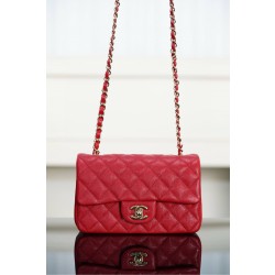 샤넬 Chanel Mini Classic Flap Bag A69900 Red 20cm