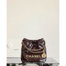 샤넬 Chanel 25c AS3980 22 Mini Handbag C-051 Wine red 19cm