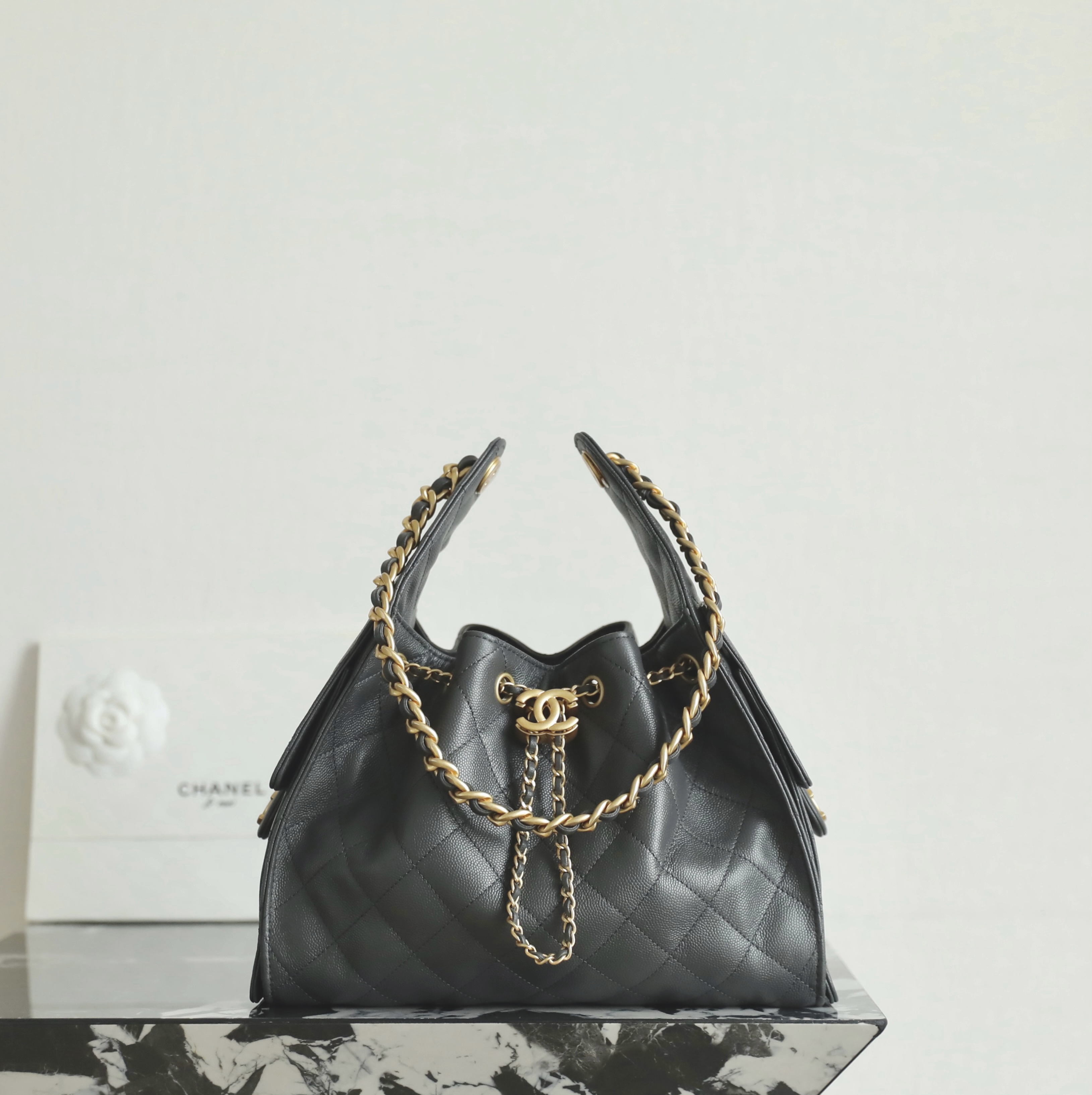 샤넬 CHANEL C-581 25Small Handbag AS5293 grey 26cm
