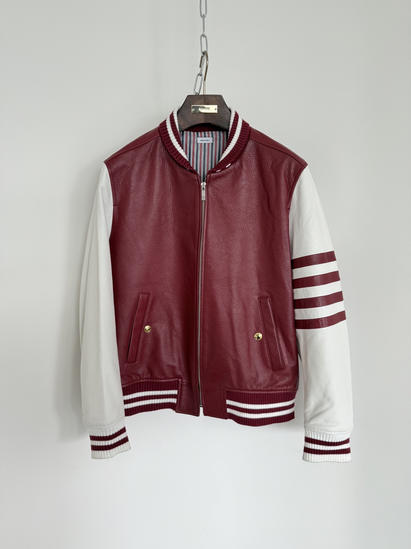 톰브라운 Thom Browne 레더자켓