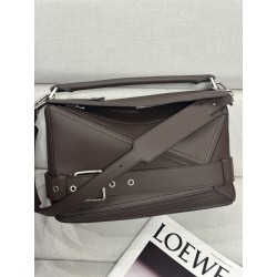 로에베 Loewe 4301 Shiny Calfskin Large Puzzle Biker Bag 33cm