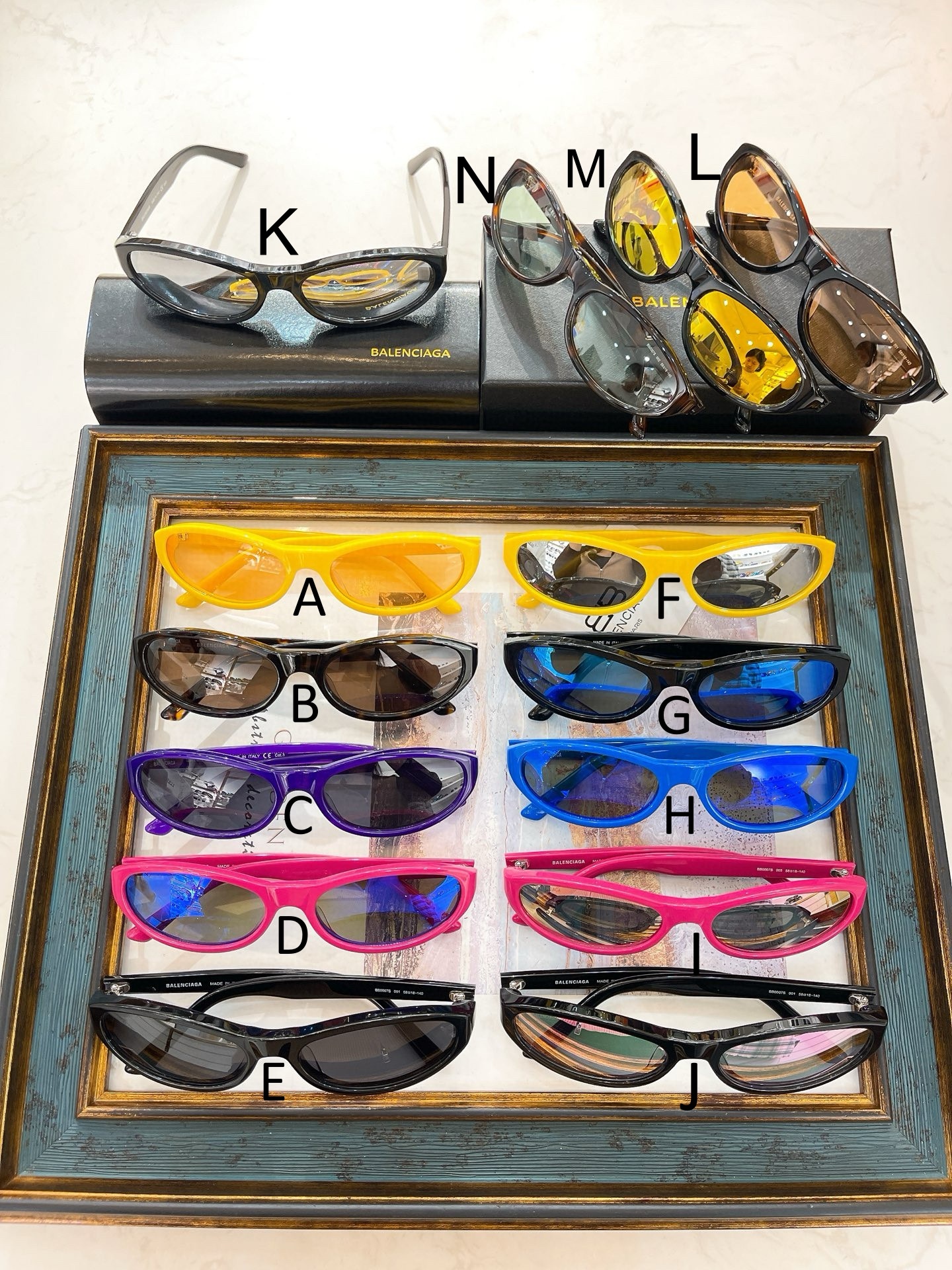 발렌시아가 Balenciaga BB0007S 58口18-140