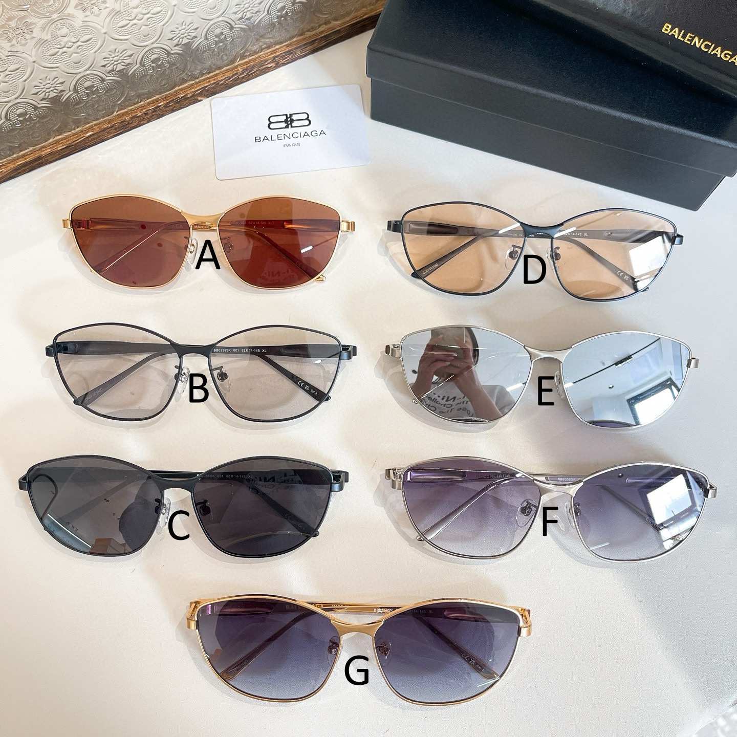 발렌시아가 Balenciaga BB0358S 62口14-145