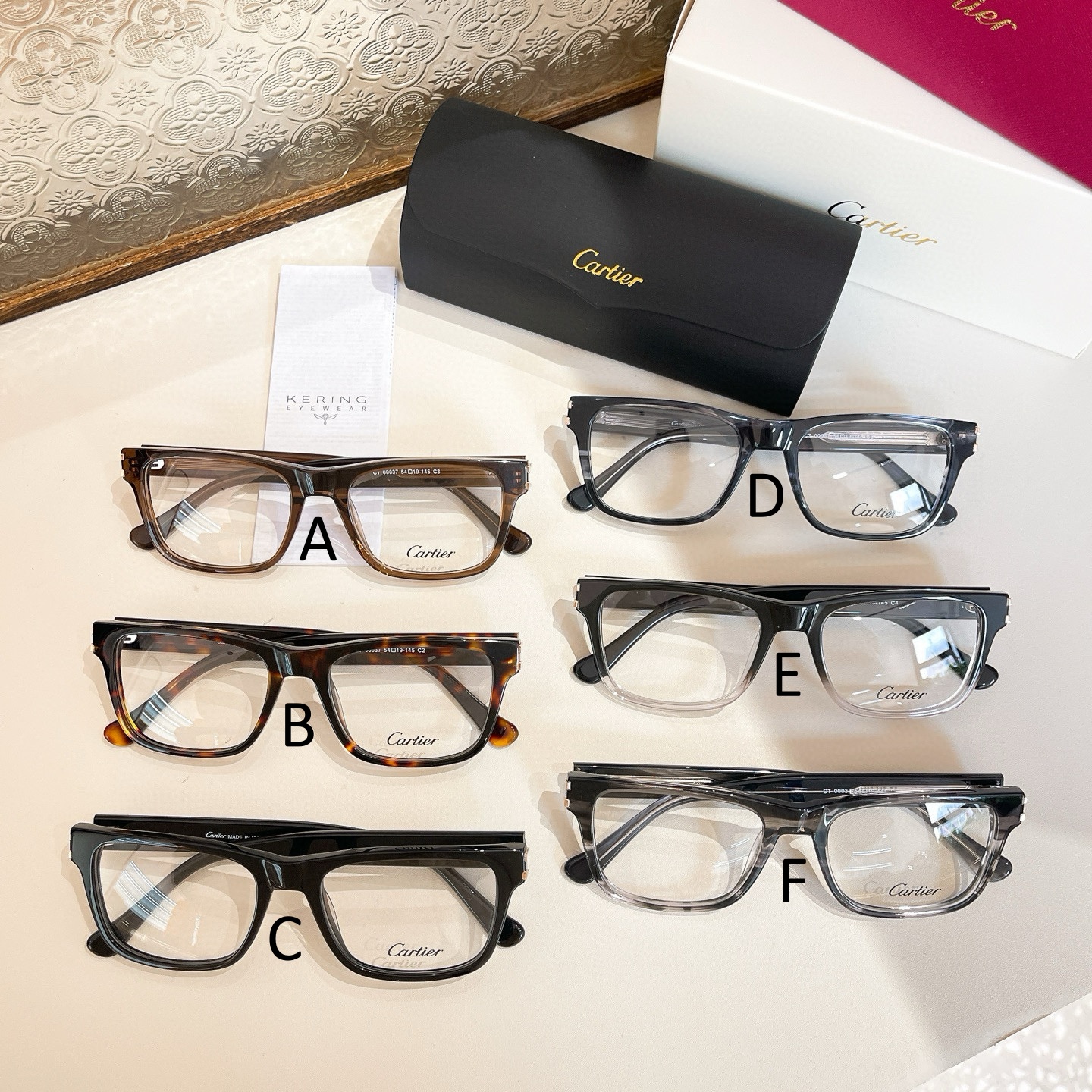 까르띠에 Cartier CT 00037 54口19-145