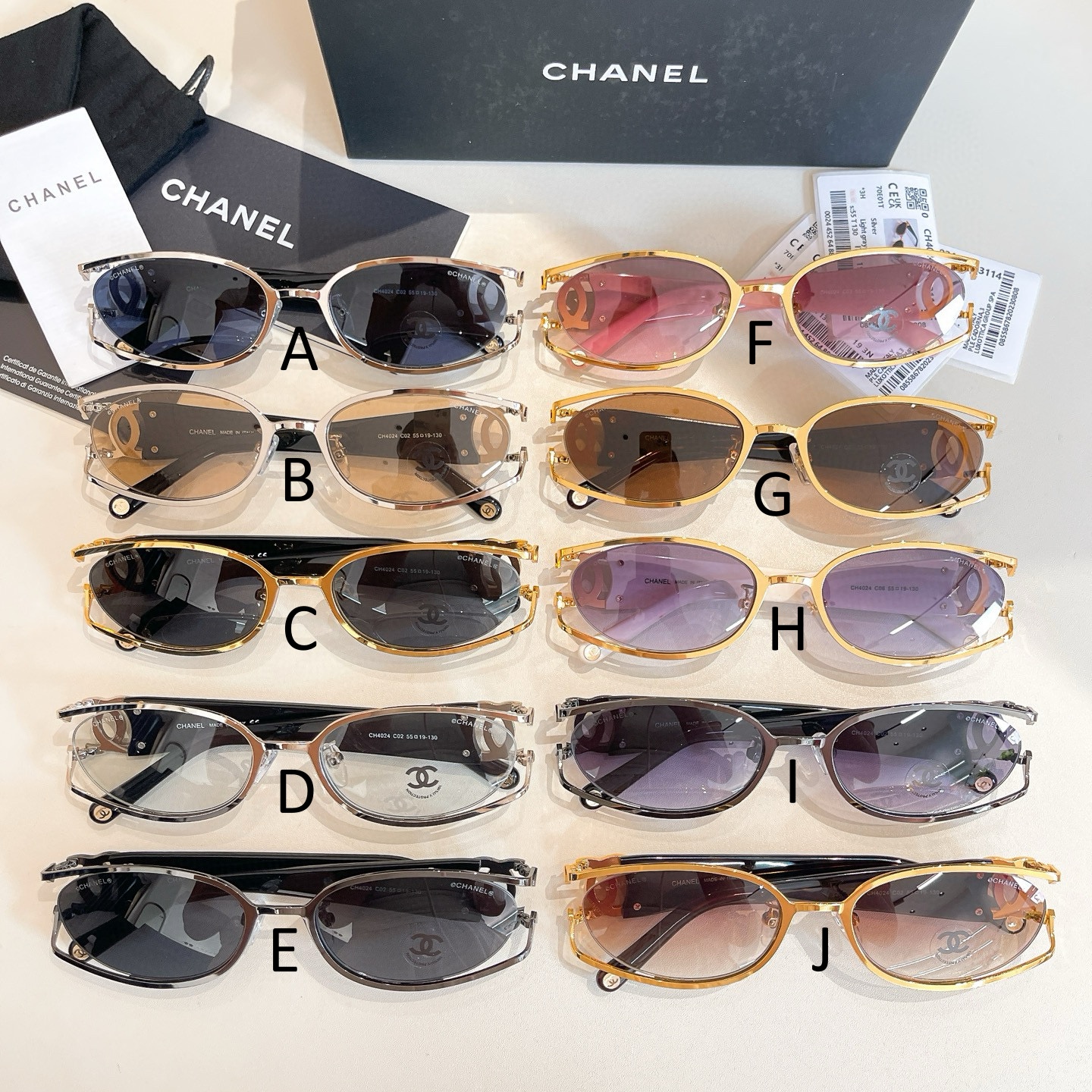 샤넬 Chanel CH4024 55口19-130