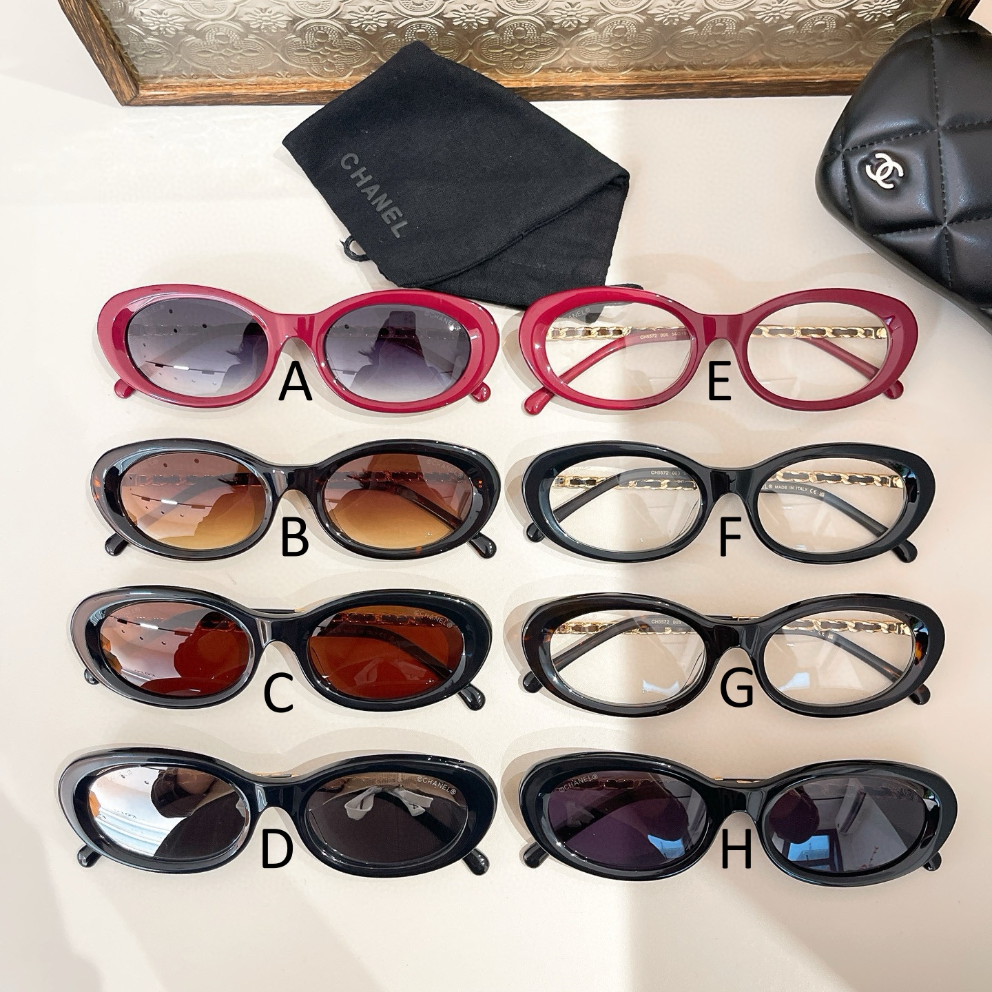 샤넬 Chanel CH5572 54口19-145