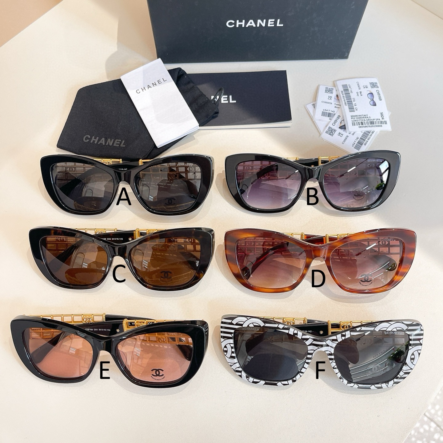 샤넬 Chanel CH9169 54口18-142