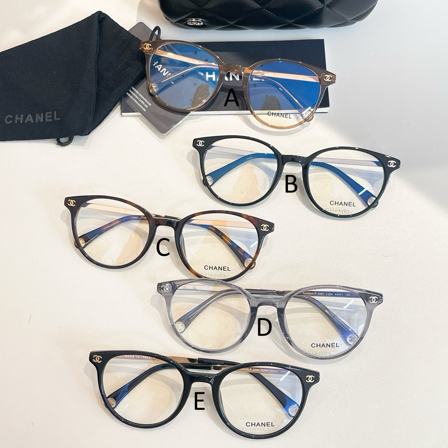 샤넬 Chanel 3481 52口21-140