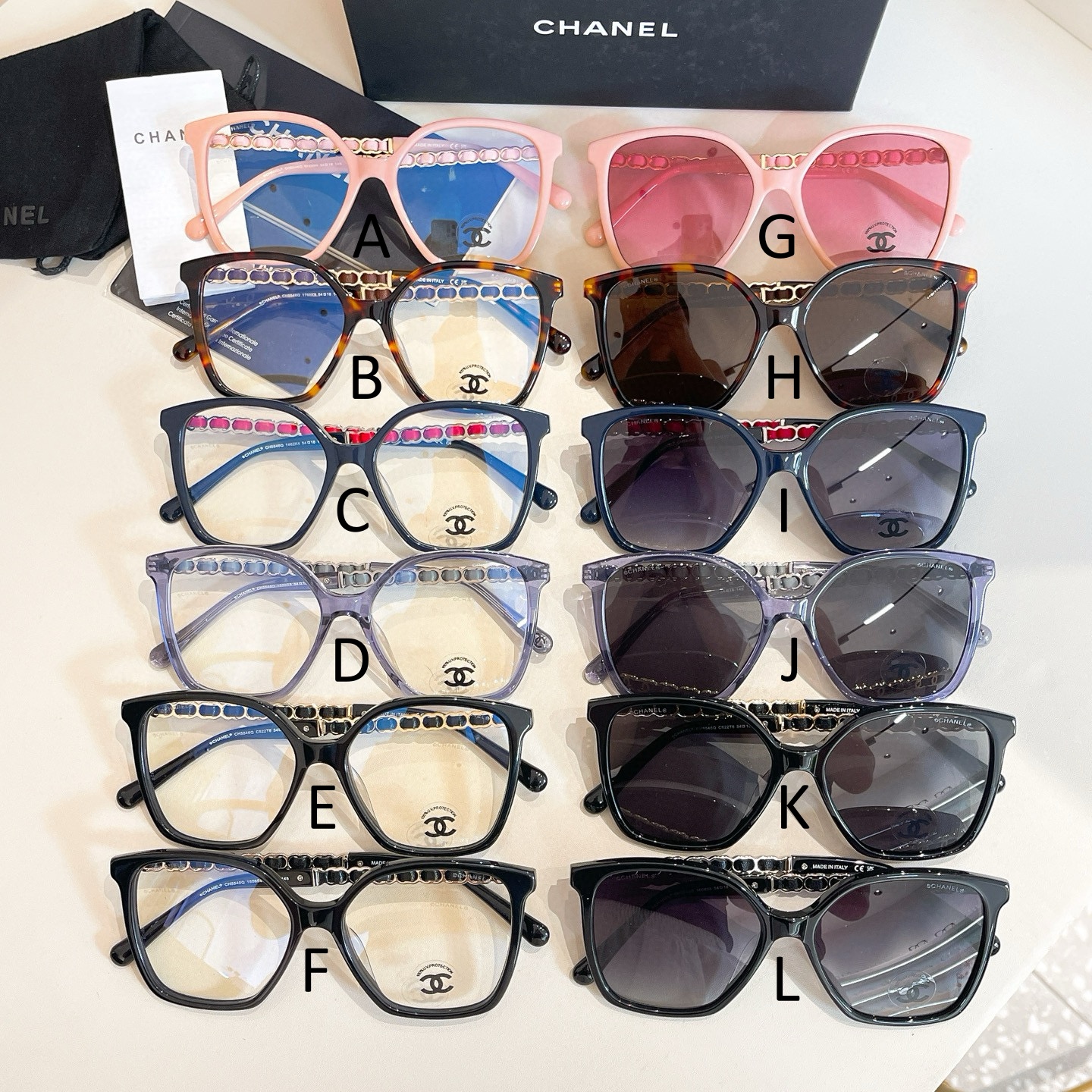 샤넬 Chanel CH5546Q 54口18-145