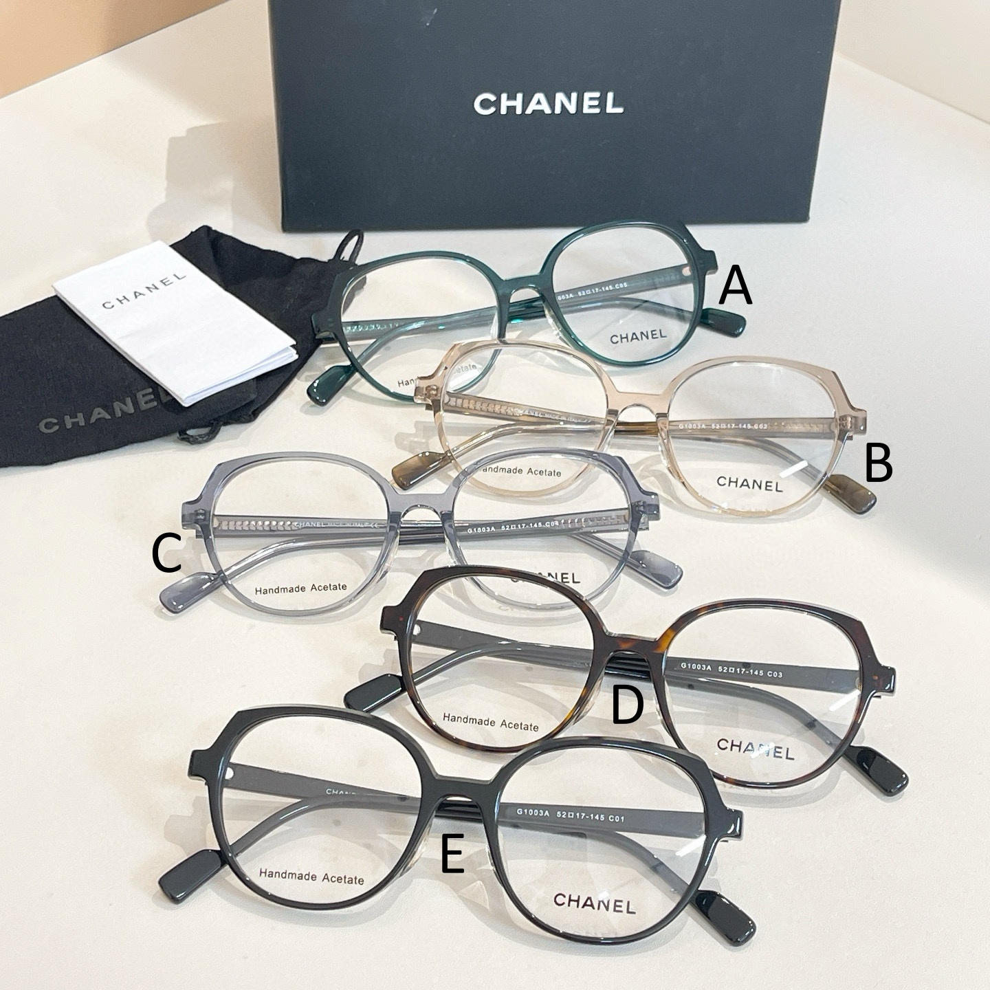 샤넬 Chanel G1003A 52口17-145