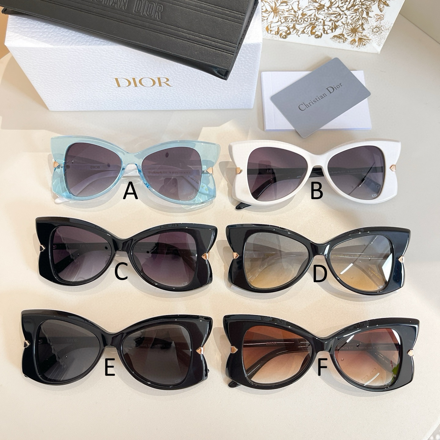 디올 Dior Butterfly S1I 53口16-145