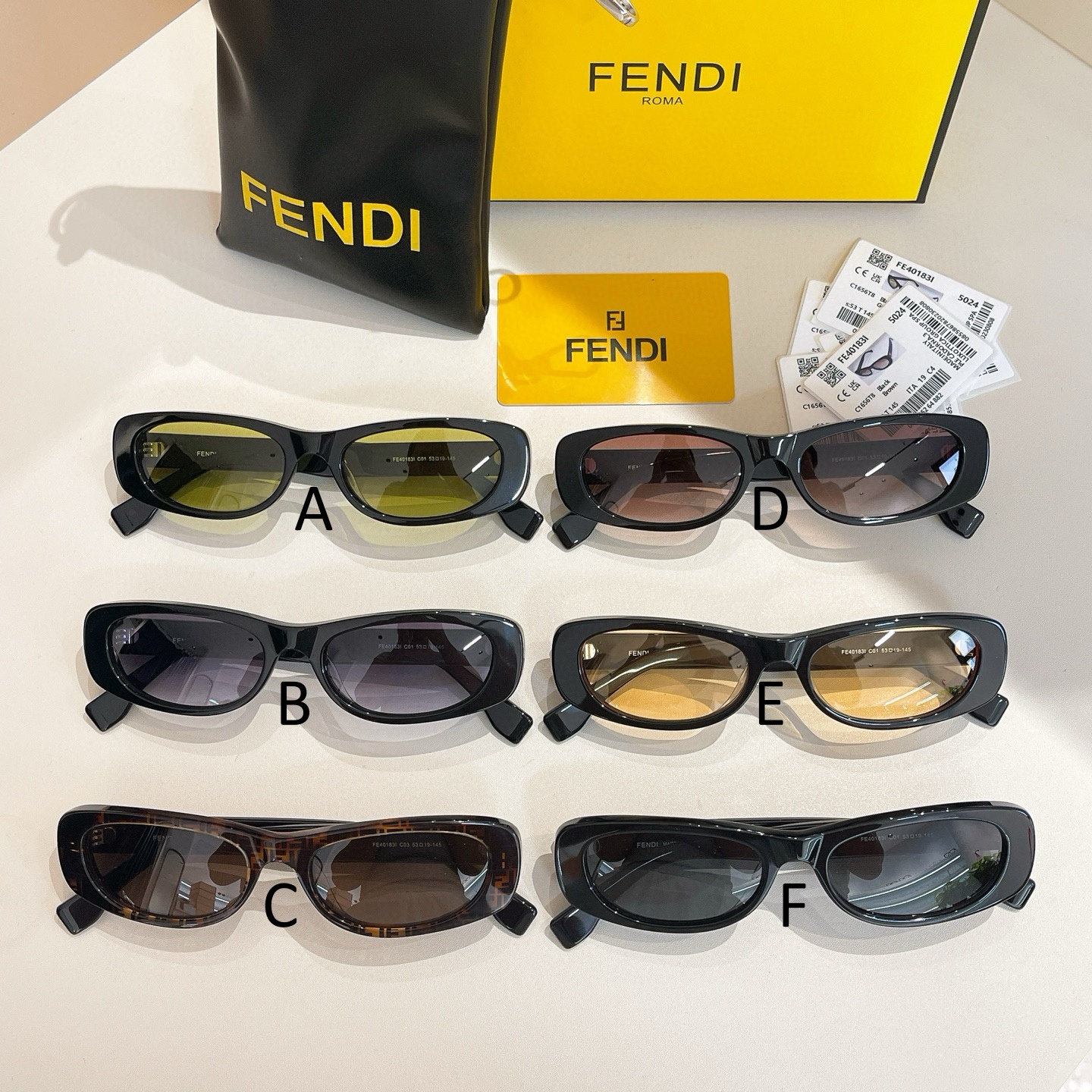 펜디 FENDI FE40183I 53口19-145