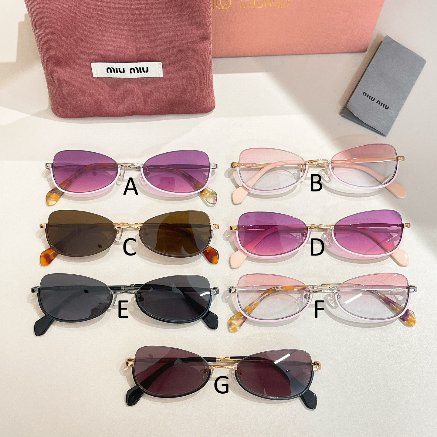 미우 미우 MIU MIU MU 50AV 52口19-145