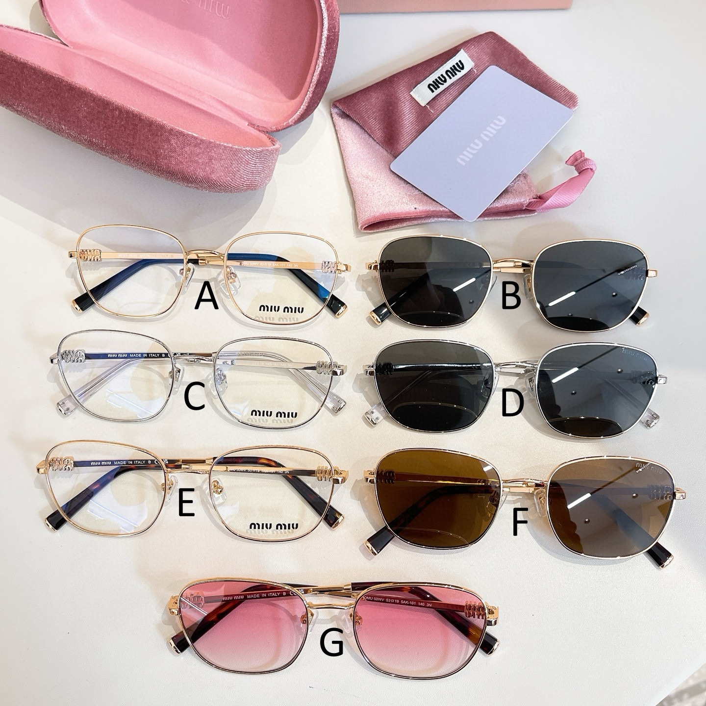 미우 미우 MIU MIU OMU 50WV 53口19-140