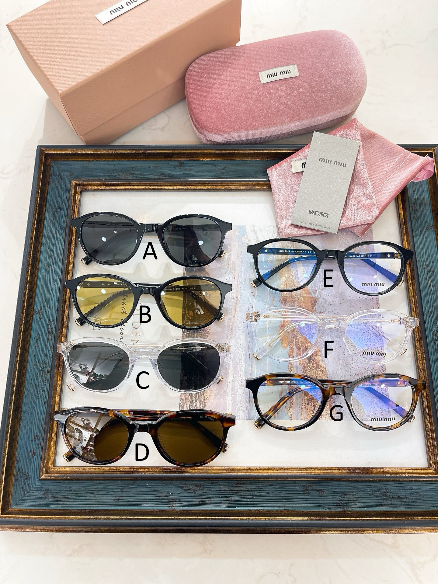 미우 미우 MIU MIU SMU 02WV 50口22-140