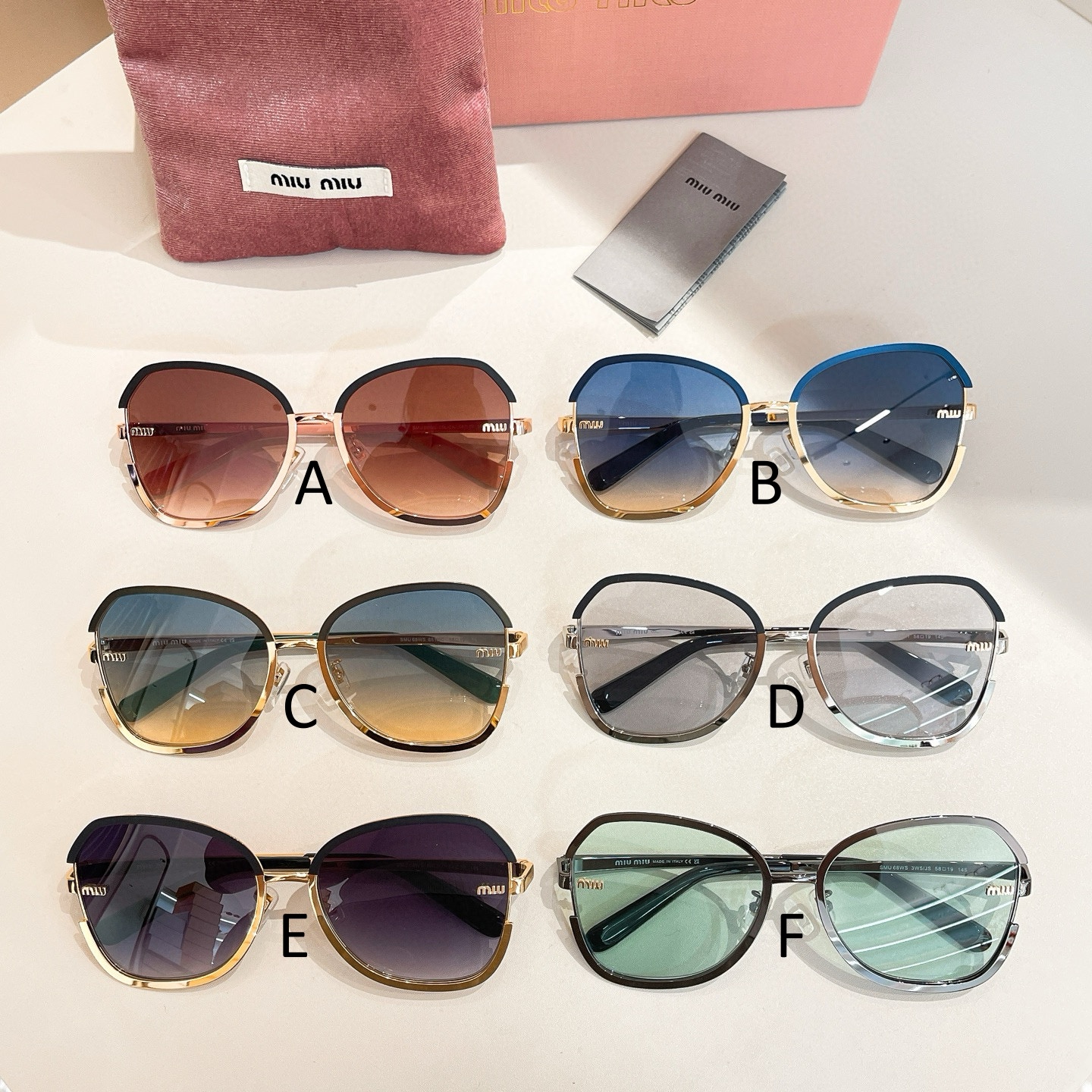 미우 미우 MIU MIU SMU 68WS 58口19-145