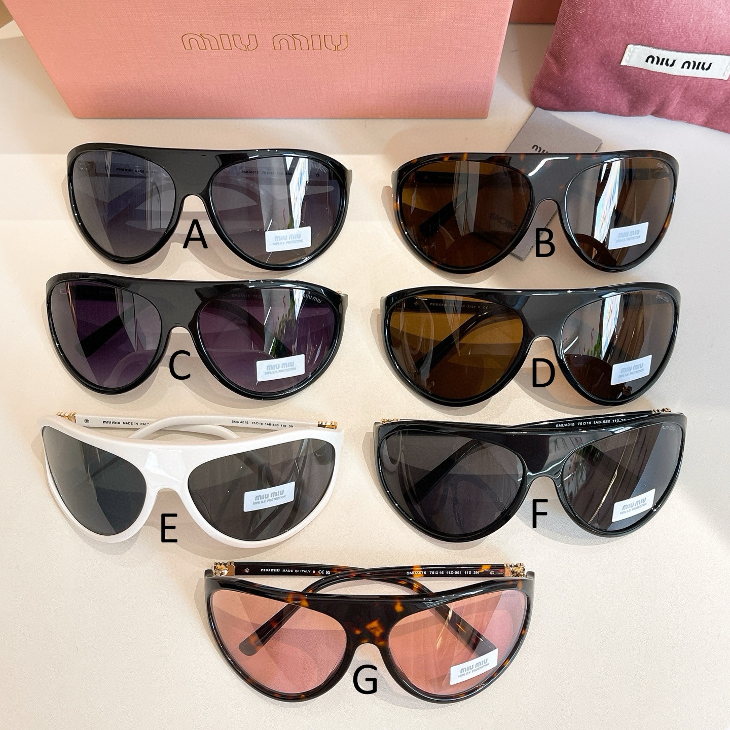 미우 미우 MIU MIU SMU A015 75口16-110