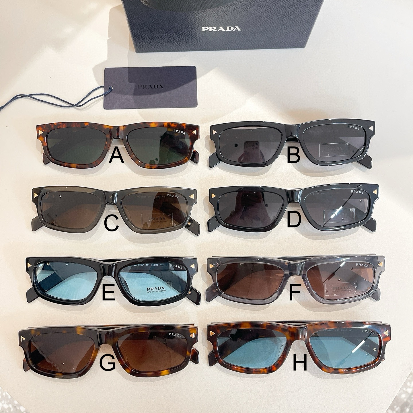 프라다 Prada PR B11SF 55口18-145