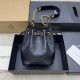 생로랑 Saint laurent/YSL 840886 bskin Cassandre Bucket Bag in Lambskin Black