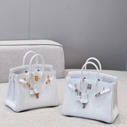 에르메스 Hermes Birkin 25cm Germany Leather 01 Blanc/gold&silver