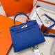 에르메스 Hermes Kelly 25cm Haas Leather 71 Blue France/gold