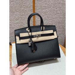 에르메스 Hermes Birkin 25cm Epsom 89 Noir/silver