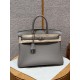 에르메스 Hermes Birkin 35cm Togo M8 Gris Asphaite/silver