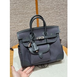 에르메스 Hermes Birkin Cargo 25cm Canvas and Swift 88 Graphite/silver